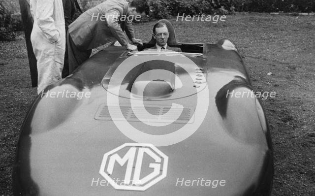 Reid Railton in MG EX135. Creator: Unknown.