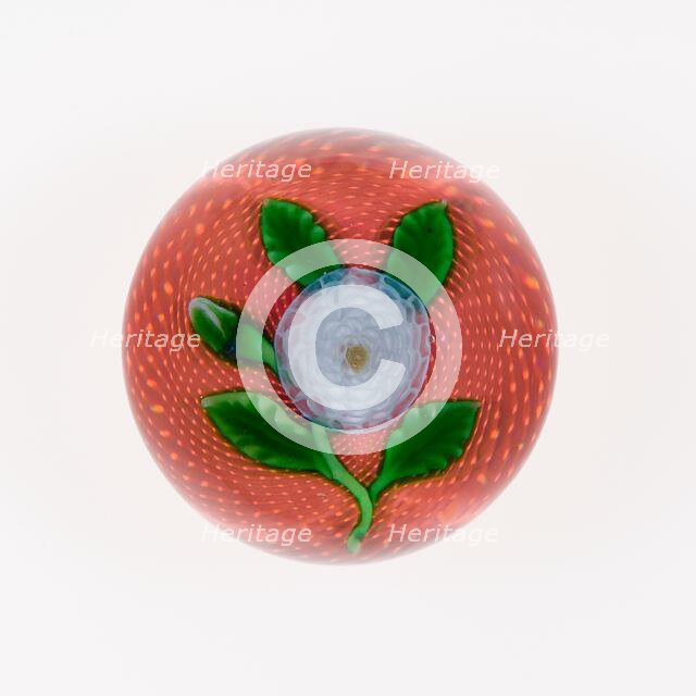 Paperweight, France, c. 1848-55. Creator: Saint-Louis Glassworks.