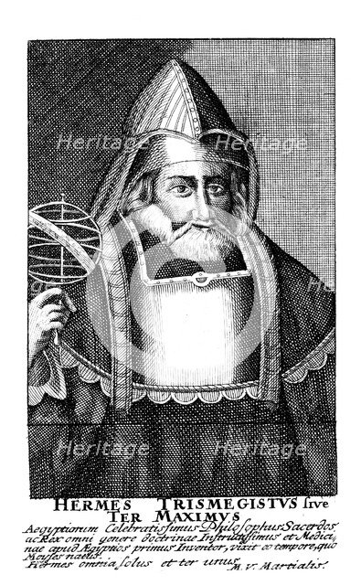 Hermes the Egyptian, alchemist, 17th century. Artist: Unknown