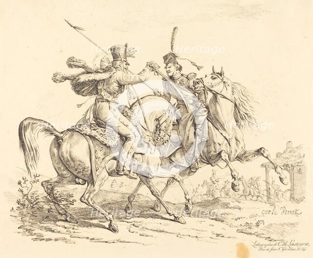 Hussard Striking a Cossack. Creator: Carle Vernet.