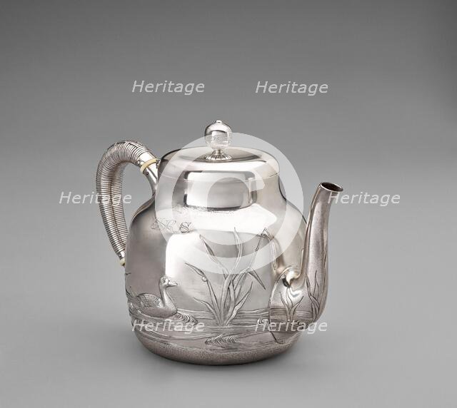 Teapot, 1881. Creators: Dominick and Haff, Giles Brothers and Company.