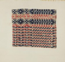 Coverlet Detail, c. 1941. Creator: Miriam Y. Solomon.