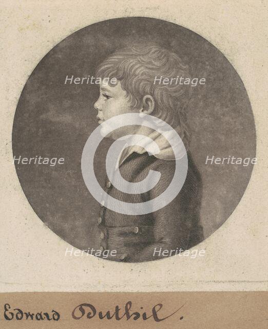 Edward Dutilh, 1802. Creator: Charles Balthazar Julien Févret de Saint-Mémin.