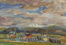 Mountain Landscape-two-sided painting, 1937. Creator: Sasza Blonder.