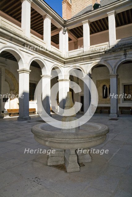The Arms Courtyard (Patio de Armas) in the Alcazar of Segovia, Segovia, Spain, 2007. Artist: Samuel Magal