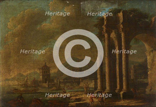 Landscape with Ruins, 2nd half of 18th century. Creator: Leonardo Coccorante.