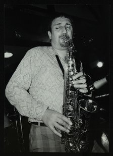 Saxophonist Peter King playing at The Bell, Codicote, Hertfordshire, 28 November 1982. Artist: Denis Williams