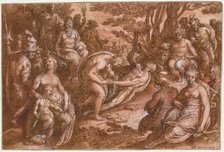 The Flaying of Marsyas, c. 1570-1605. Creator: Jan van der Straet, called Johannes Stradanus (Netherlandish, active Antwerp and Florence, 1523-1605).