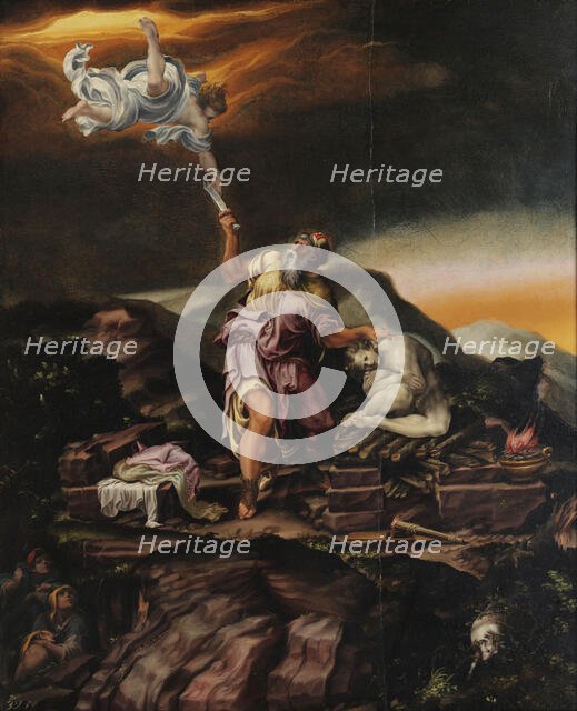 Abraham Sacrificing Isaac, after 1555. Creator: Orsi, Lelio (1511-1587).