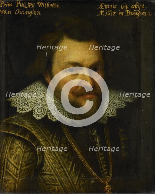 Portrait of Philips Willem (1554-1618), Prince of Orange, c.1609-c.1633. Creator: Workshop of Michiel Jansz van Mierevelt.