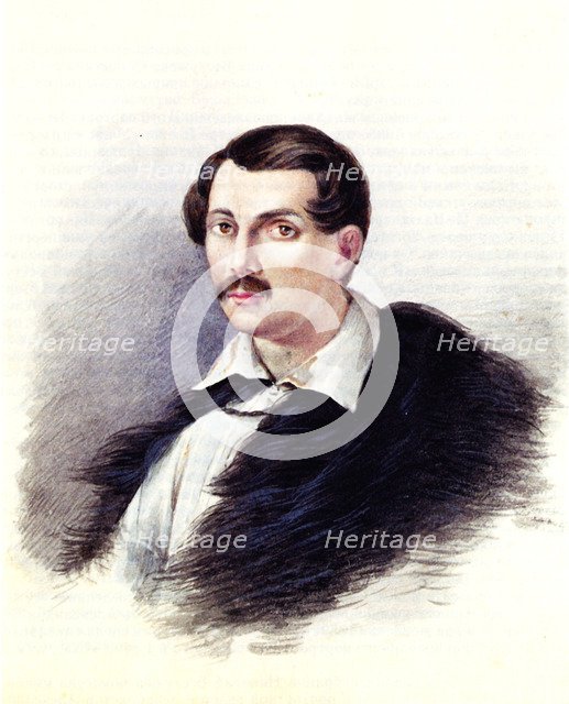 Portrait of Decembrist Alexander Alexandrovich Bestuzhev (1797-1837), 1839. Artist: Bestuzhev, Nikolai Alexandrovich (1791-1855)