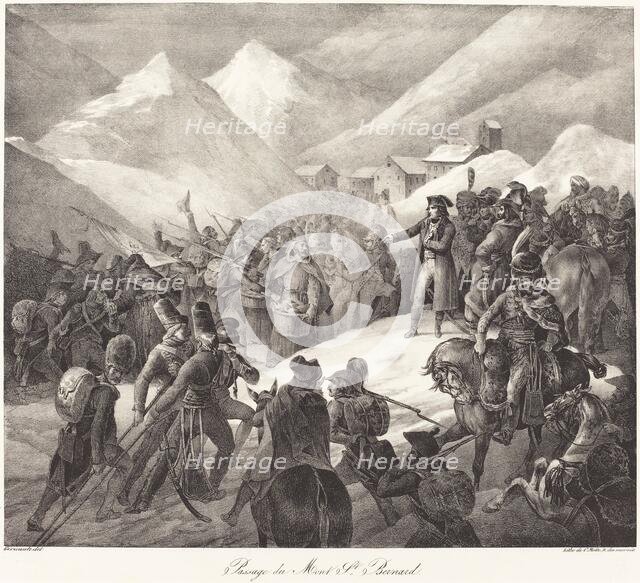 Passage du Mont St. Bernard (Napoleon's Army Crossing the St. Bernard Pass), 1822. Creator: Theodore Gericault.