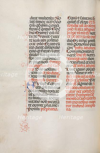 Missale: Fol. 172v: Music for "Alleluia" etc. at beginning of Easter, 1469. Creator: Bartolommeo Caporali (Italian, c. 1420-1503).