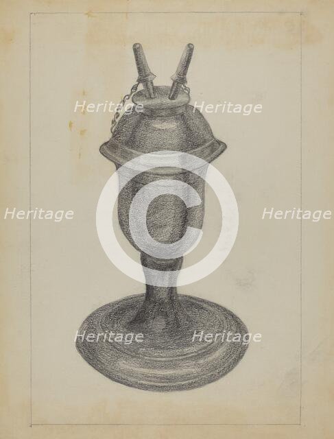 Lamp, 1935/1942. Creator: Carl Weiss.