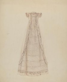 Infant's Dress (Front View), c. 1938. Creator: Lucien Verbeke.