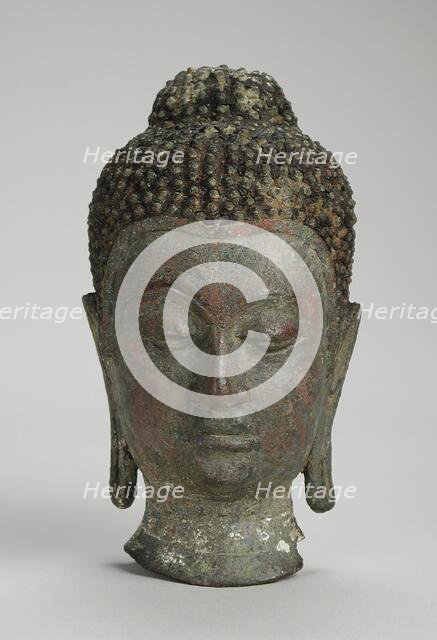 Head of Buddha Shakyamuni, c.15th century. Creator: Unknown.