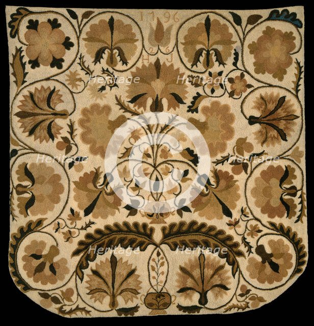 Bed Rug, United States, 1796. Creator: Hannah Johnson.