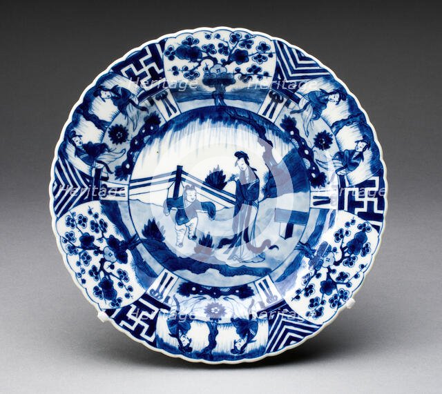 Plate, Jingdezhen, c. 1700. Creator: Jingdezhen Porcelain.