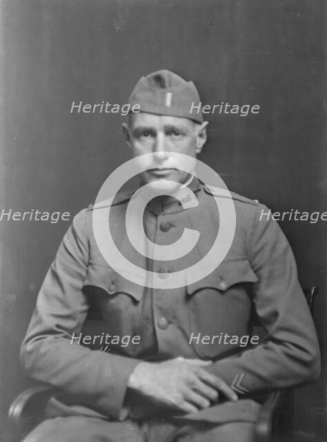 Lieutenant E.T.H. Metcalf, portrait photograph, 1918 Sept. 10. Creator: Arnold Genthe.