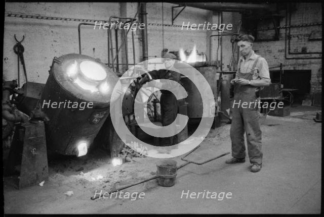 Workers at the Wear Flint Glass Works, Alfred Street, Millfield, Sunderland, 1961. Creator: Eileen Deste.
