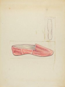 Velvet Slipper, c. 1940. Creator: Melita Hofmann.