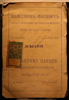 The Nansen passport. Artist: Anonymous  