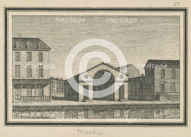 Esperanza, Market, 1795. Creator: Charles Balthazar Julien Févret de Saint-Mémin.