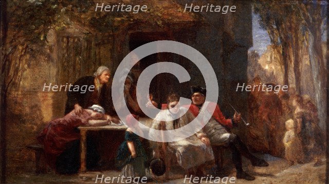 'Conscription', 1851. Artist: Frederick Goodall