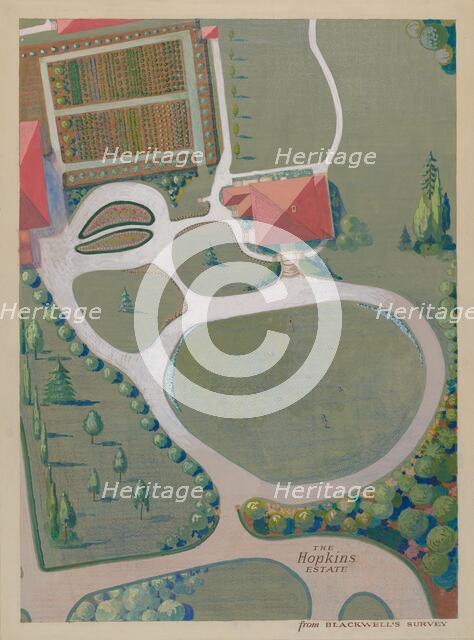 J. Hopkins Estate, c. 1936. Creators: George Stonehill, Meyer Goldbaum.