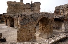 Ruins of the Roman Baths of Antoninus 145-162 AD, in the ancient city of Carthage.