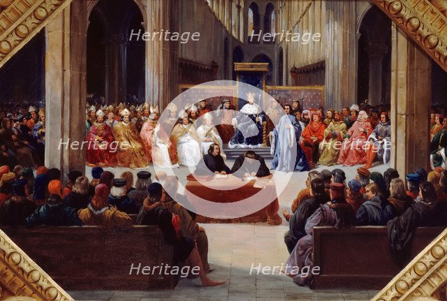 The assembly of the Estates-General, April 10, 1302. Artist: Alaux, Jean (1786-1864)