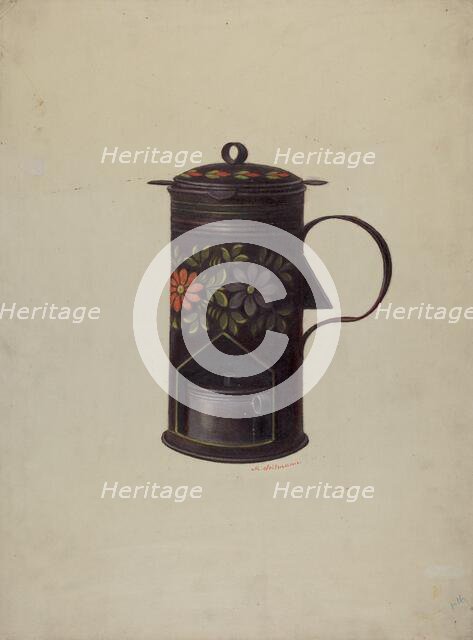 Lamp and Water Heater, c. 1937. Creator: Max Soltmann.