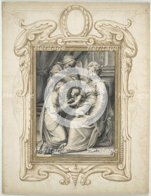 Die mystische Hochzeit der heiligen Katharina, Second half of the16th cen. Creator: Pinariccio, Felice (active ca 1577).