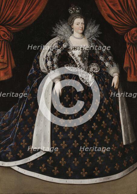 Portrait of Marie de Médici (1575-1642), 1610. Creator: Pourbus, Frans, the Younger (1569-1622).