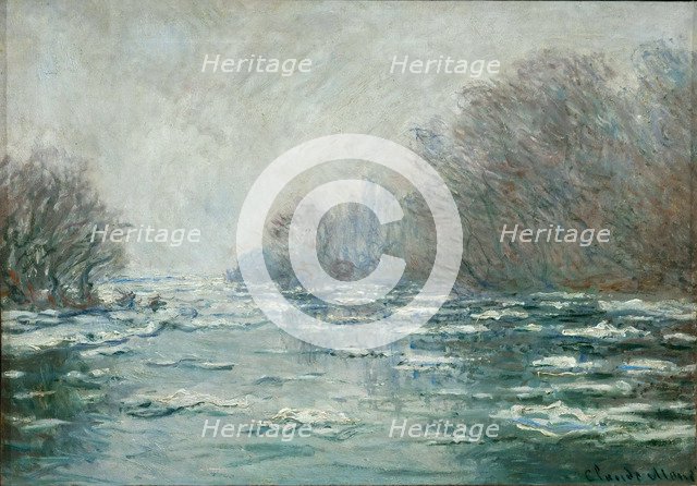 Ice Floes Near Vétheuil (La Débâcle près de Vétheuil), c. 1880.