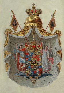 Greater coat of arms of the Russian Empire of Emperor Paul I of Russia, 1800.
