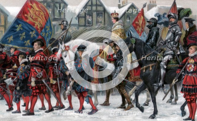 The coronation of Edward VI, 20 February 1547, (1902). Artist: Unknown