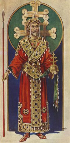 'A Byzantine Emperor of the Tenth, Eleventh and Twelfth Centuries, A.D.', 1924. Creator: Herbert Norris.