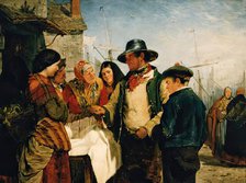 Driving a Hard Bargain, 1860. Creator: Erskine Nicol.