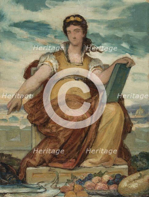 Sketch for the council room of the octroi of Paris - annex of the Hotel de Ville: The..., c1875. Creator: Armand Felix Marie Jobbe-Duval.