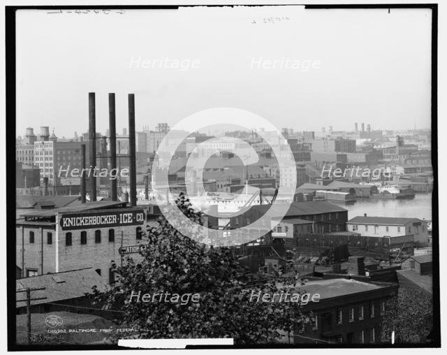 Baltimore from Federal Hill, c1906. Creator: Unknown.