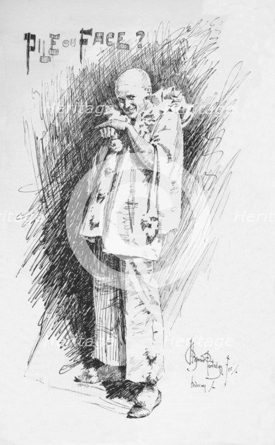 'Clown Sketch', c1893, (1894). Artist: Bernard Partridge.