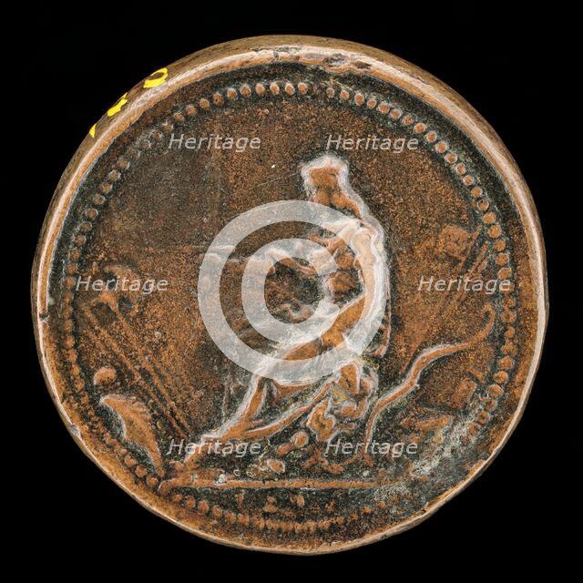 Venetia on Throne [reverse], 1486/1501. Creator: Unknown.