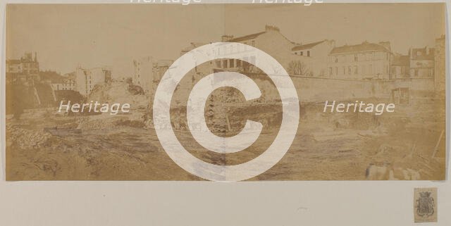 Arenes de Lutece (panorama), 5th arrondissement, Paris, 1870. Creator: Pierre Emonds.