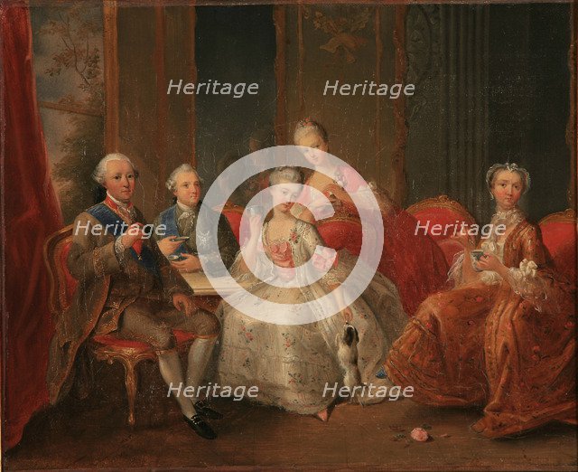 The Family of the Duke of Penthièvre, also known as The Cup of Chocolate, 1768.