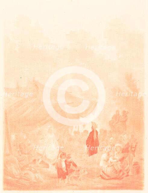 Noce de Village (Village Wedding), 1785. Creator: Charles-Melchior Descourtis.