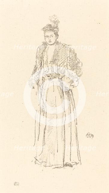 Portrait Study: Miss Charlotte R. Williams, 1892. Creator: James Abbott McNeill Whistler.