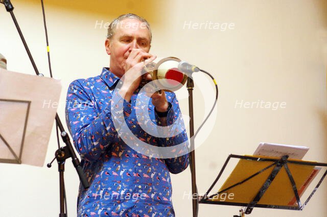 Nick Smart, Indo Jazz Fusion Revisited, Loughton Methodist Church, Loughton, Essex, 2024. Creator: Brian O'Connor.
