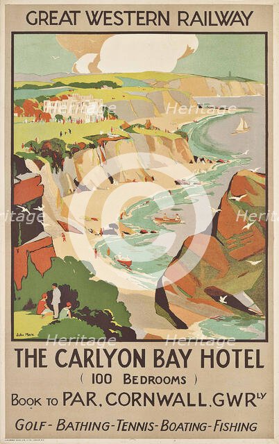 The Carlyon Bay Hotel, Par, Cornwall, c1930. Creator: Mace, John Edmund (1889-1952).