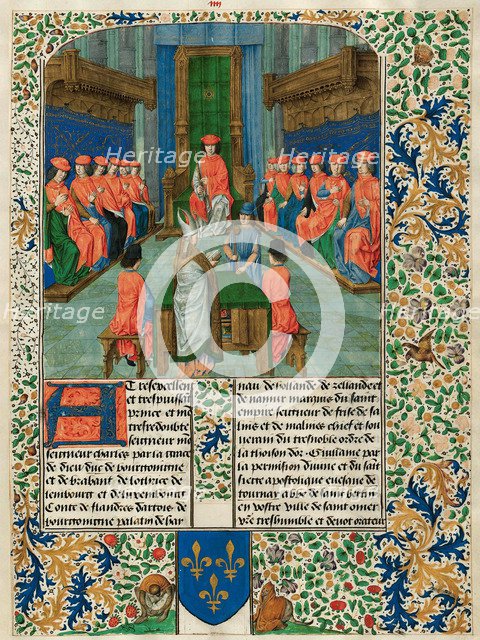 Meeting of the Order of the Golden Fleece chaired by Charles the Bold, 1475-1480.